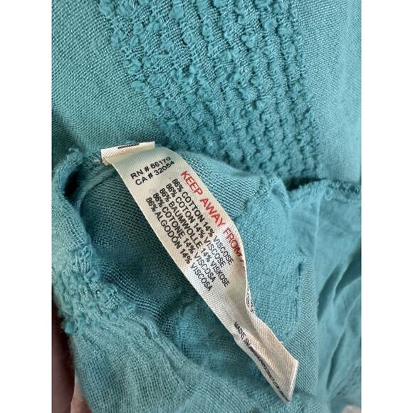 Free People Tunic Top Womens XS Turquoise Blue NWT - Picture 10 of 10